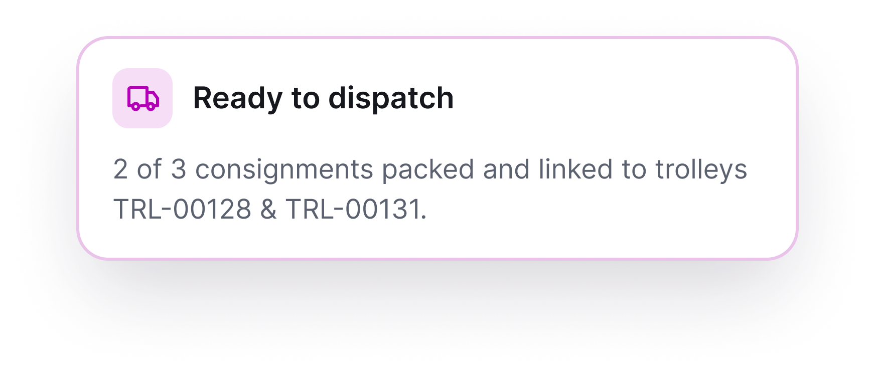 LaundryOS Dispatch — order packing