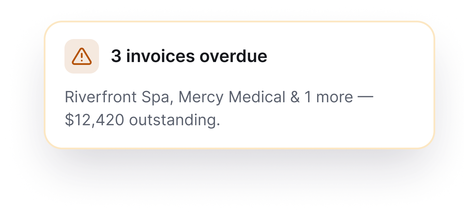 Invoices overdue