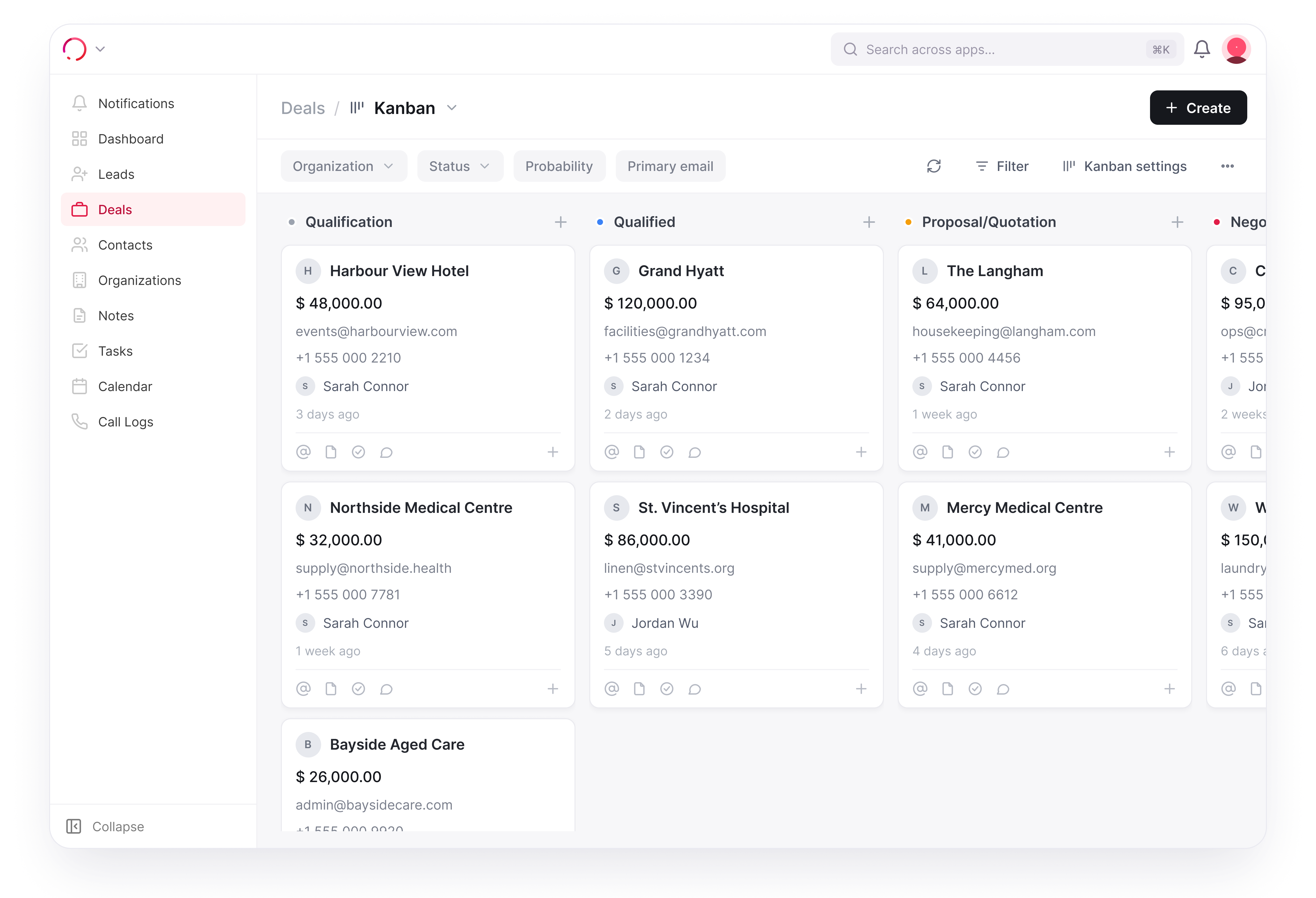 Orbit — Deal pipeline kanban