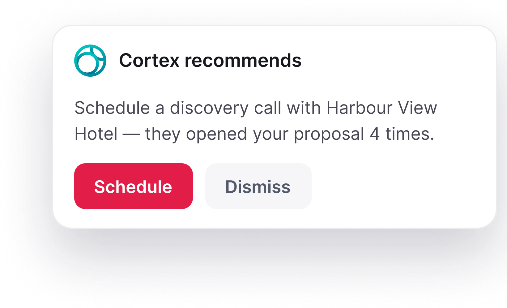 Cortex recommendation